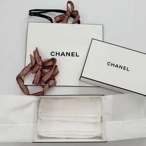 LIKE NEW Chanel White Gift Box and Shopping Bag